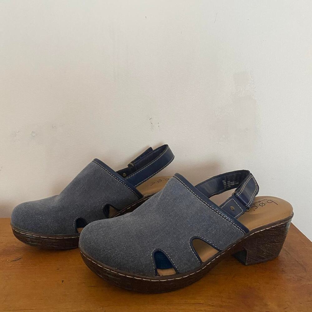 Y2K Blue Denim Clogs by B.O.C. Women's 9M